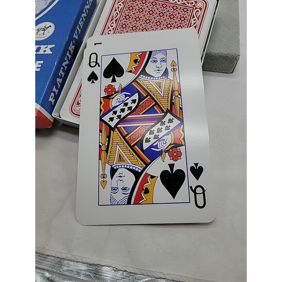 Piatnik Vienna Austria Vintage Giant Size Playing Cards 5" x 7.25" 54 Cards - Picture 9 of 9